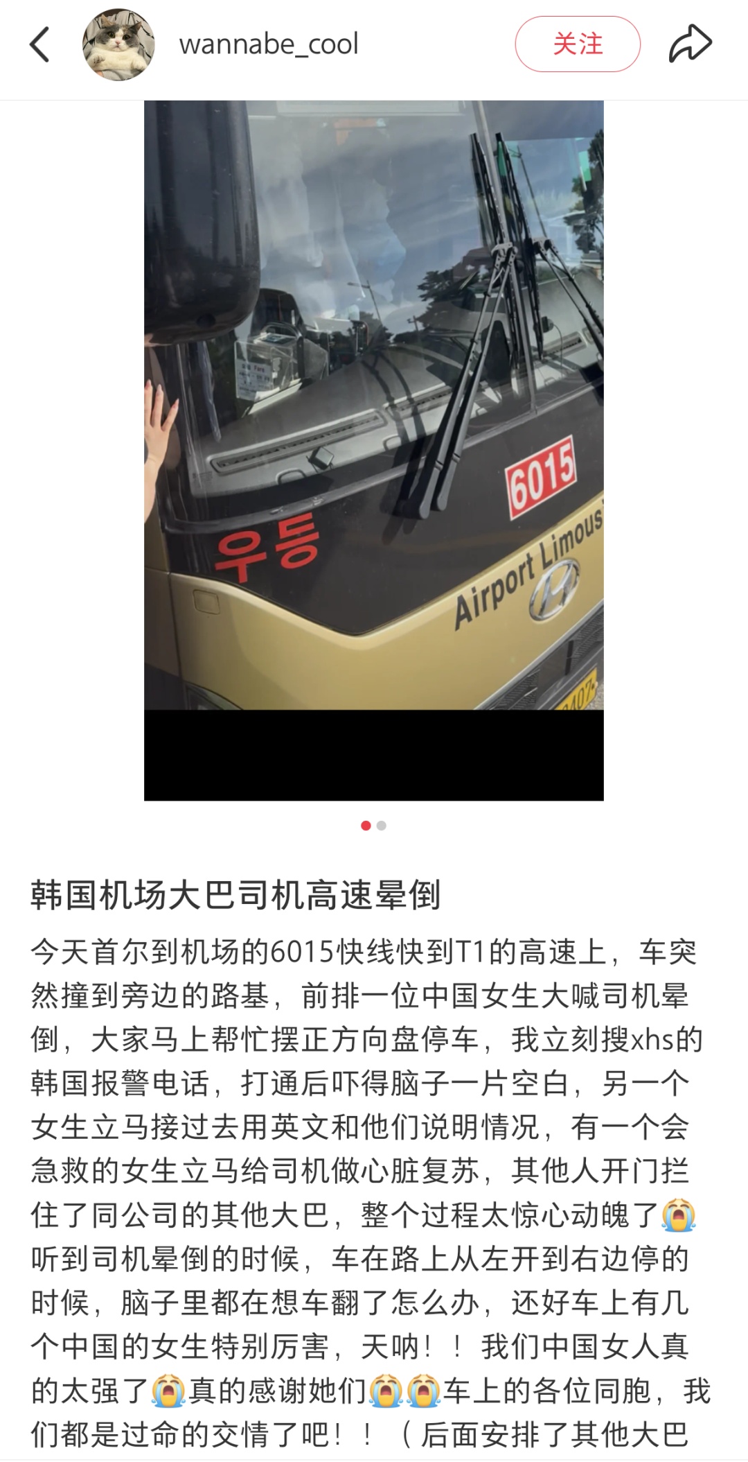 “紧急情况下,南京话飙出来了,刹住了刹住了!”3名中国女子在韩国大巴上合力救人 “紧急情况下,南京话飙出来了,刹住了刹住了!”3名中国女子在韩国大巴上合力救人