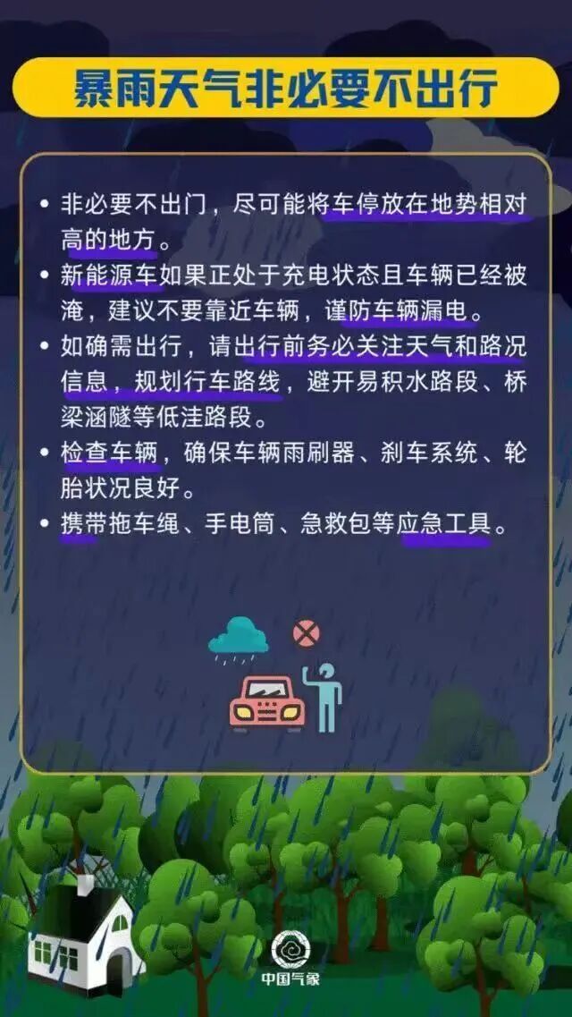暴雨黄色预警!交通运输部维持强降雨三级防御响应 暴雨黄色预警!交通运输部维持强降雨三级防御响应