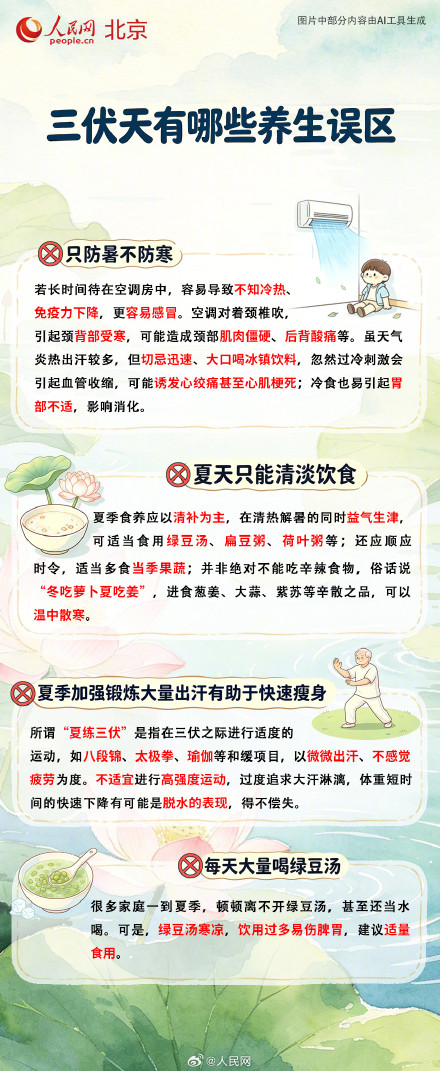 收藏!超实用的三伏健康小知识 收藏!超实用的三伏健康小知识