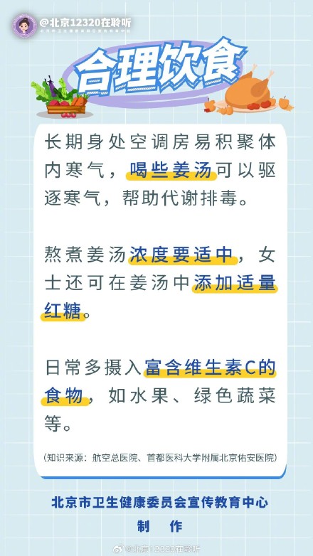 入伏后，吹空调请改一下
