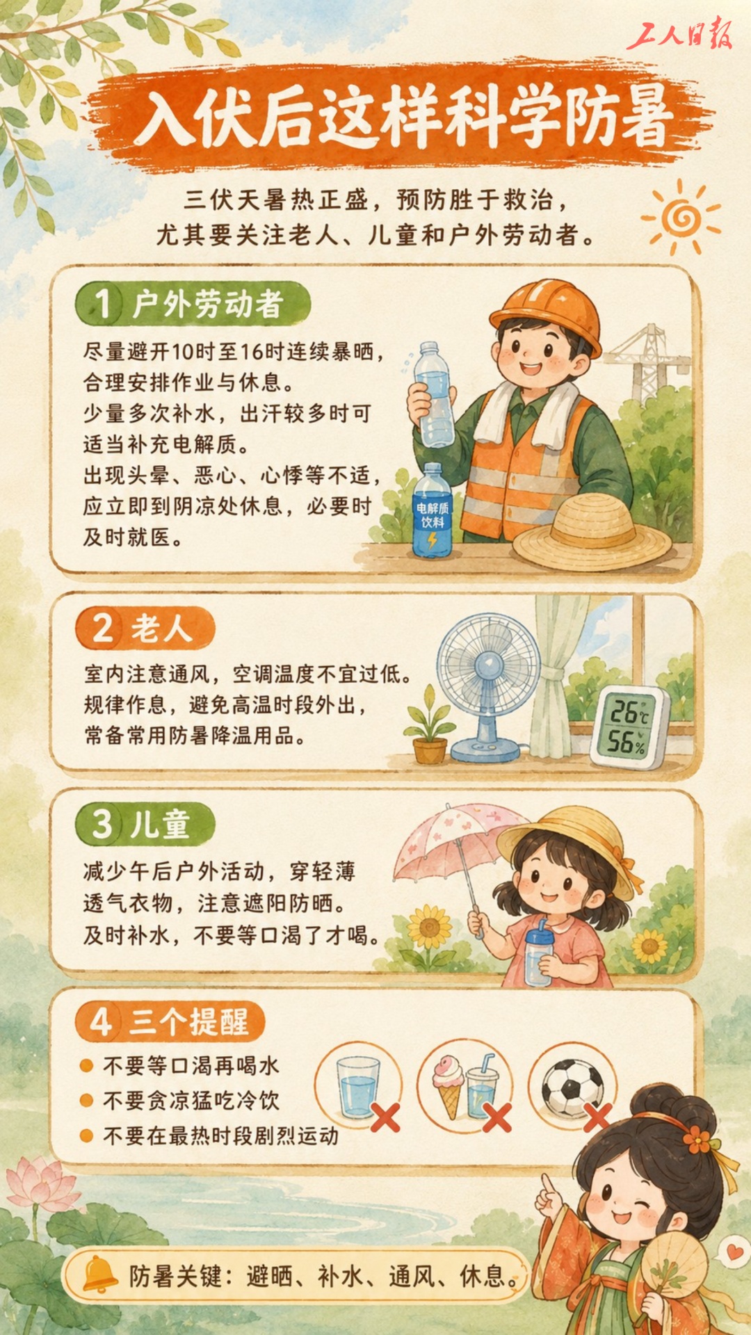 40天超长版三伏天来了!注意防暑! 40天超长版三伏天来了!注意防暑!