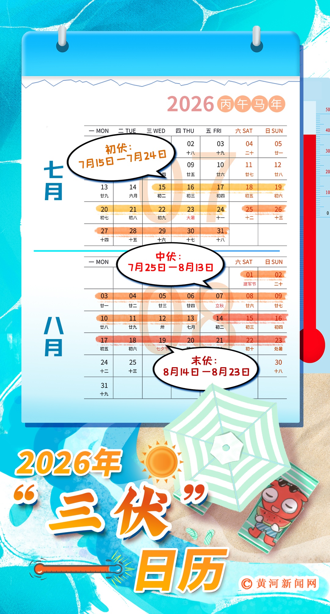 今日入伏!一份防暑贴士伴您清凉一夏 今日入伏!一份防暑贴士伴您清凉一夏