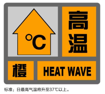 比昨天更早 上海发布高温橙色预警 最高温将超37℃ 比昨天更早 上海发布高温橙色预警 最高温将超37℃