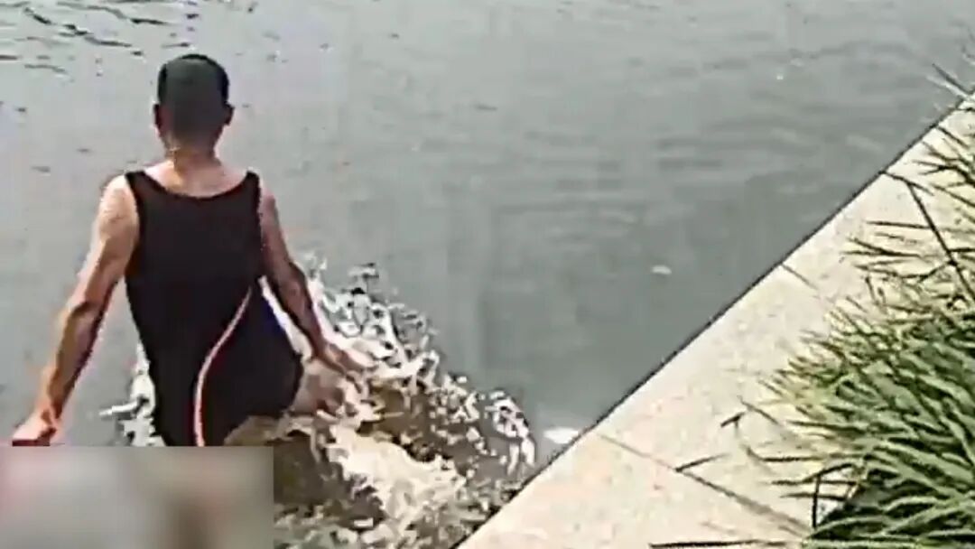 惊险 !汽车坠河!天津民警跳水救人! 惊险 !汽车坠河!天津民警跳水救人!