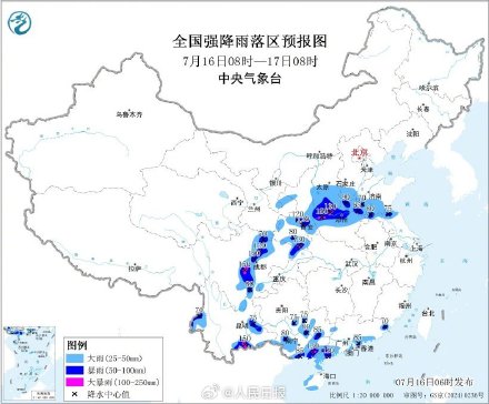 高温暴雨强对流预警齐发