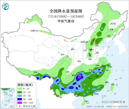 全国强降雨分散明起雨带明显南压 南方高温将短暂减弱 全国强降雨分散明起雨带明显南压 南方高温将短暂减弱