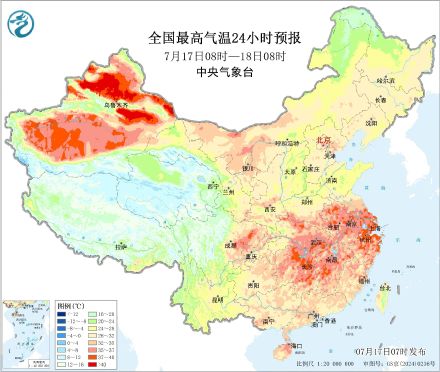 全国强降雨分散明起雨带明显南压 南方高温将短暂减弱 全国强降雨分散明起雨带明显南压 南方高温将短暂减弱