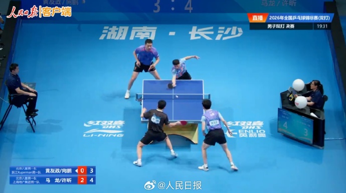 马龙/许昕夺得2026年乒乓球全锦赛男双冠军 马龙/许昕夺得2026年乒乓球全锦赛男双冠军