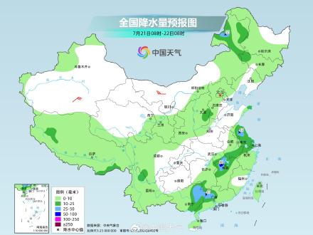 广西至长江中下游一带雨势强 华北东北多雷雨 广西至长江中下游一带雨势强 华北东北多雷雨