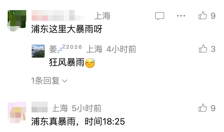 “雨像倒下来一样!” 申城昨夜电闪雷鸣普降大雨,本轮连续高温终于结束 “雨像倒下来一样!” 申城昨夜电闪雷鸣普降大雨,本轮连续高温终于结束