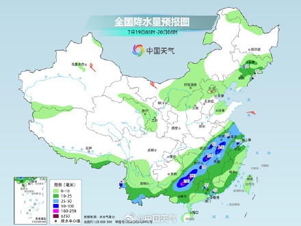 广西至长江中下游一带雨势强 华北东北多雷雨 广西至长江中下游一带雨势强 华北东北多雷雨