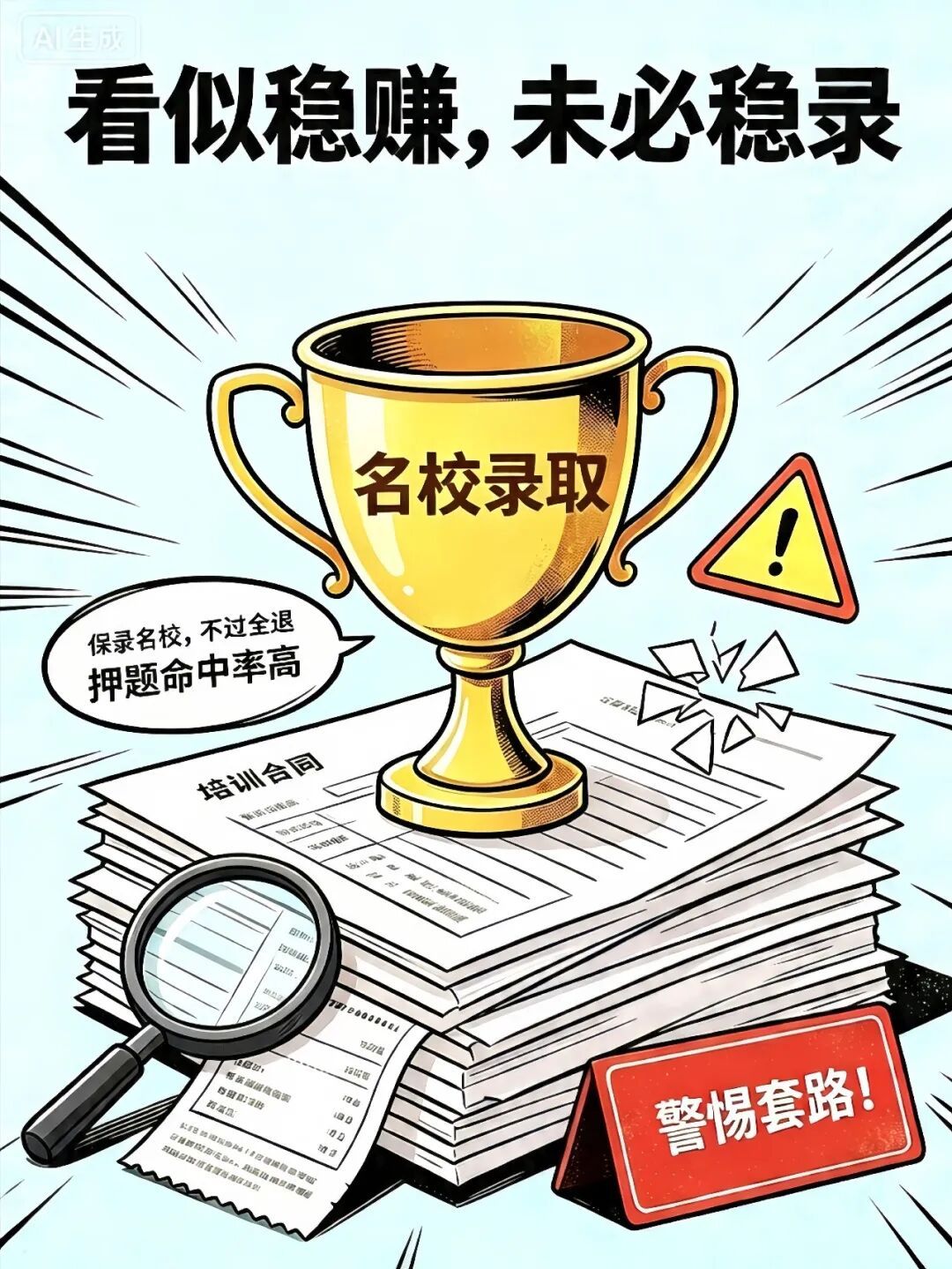 高考保过,不过退费?此类培训承诺要警惕! 高考保过,不过退费?此类培训承诺要警惕!