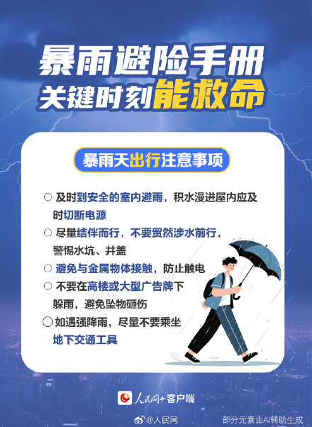 转扩!暴雨天这些事情要牢记 转扩!暴雨天这些事情要牢记