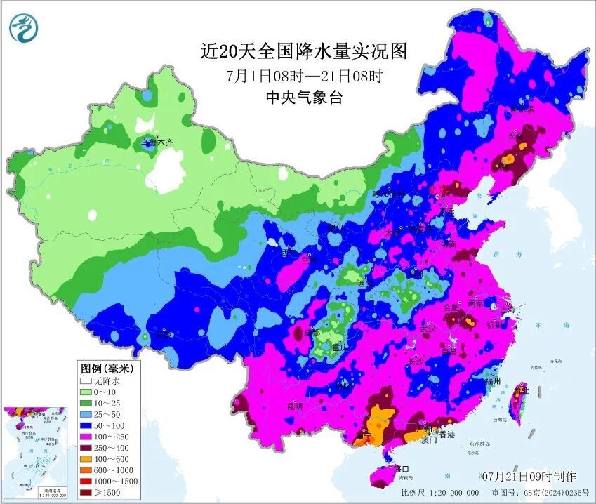 南北方多地降雨“超标”,接下来可能有台风影响 南北方多地降雨“超标”,接下来可能有台风影响