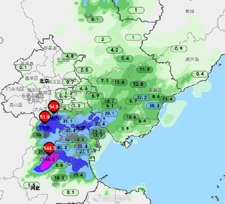 河北廊坊大城两小时下出大暴雨 河北廊坊大城两小时下出大暴雨