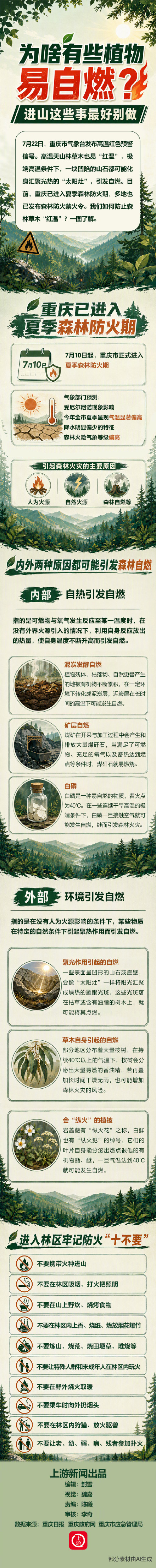 为啥有些植物易自燃？进山这些事最好别做