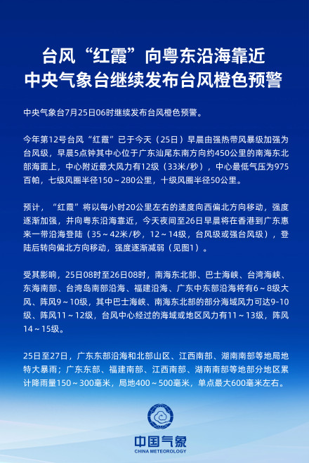 台风“红霞”向粤东沿海靠近 台风红霞周末登陆