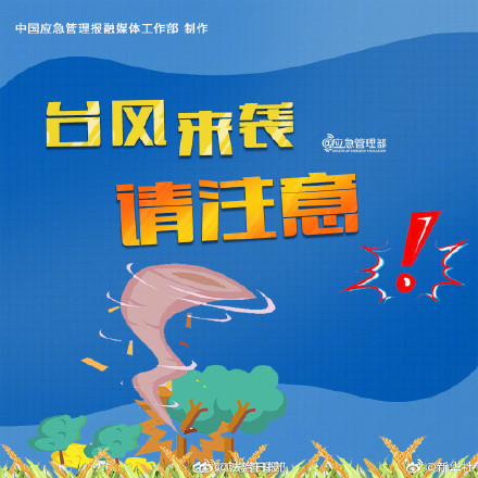 台风来临记得备好不易腐败的食物 不要在广告牌大树附近避风避雨