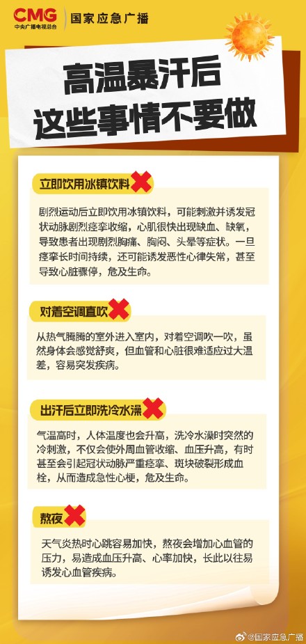 高温+冰饮=心脏承受“双重刺激”