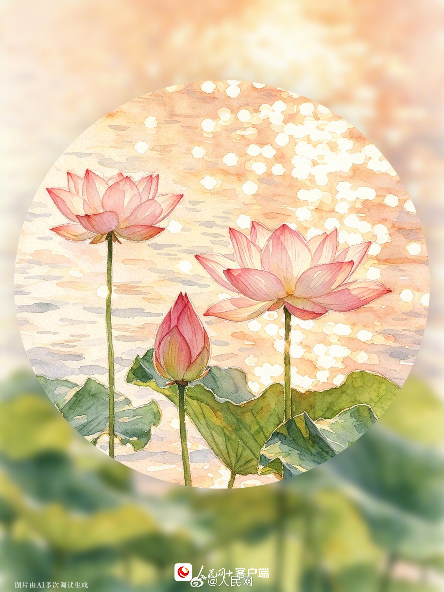 收藏！夏日专属好运莲花头像