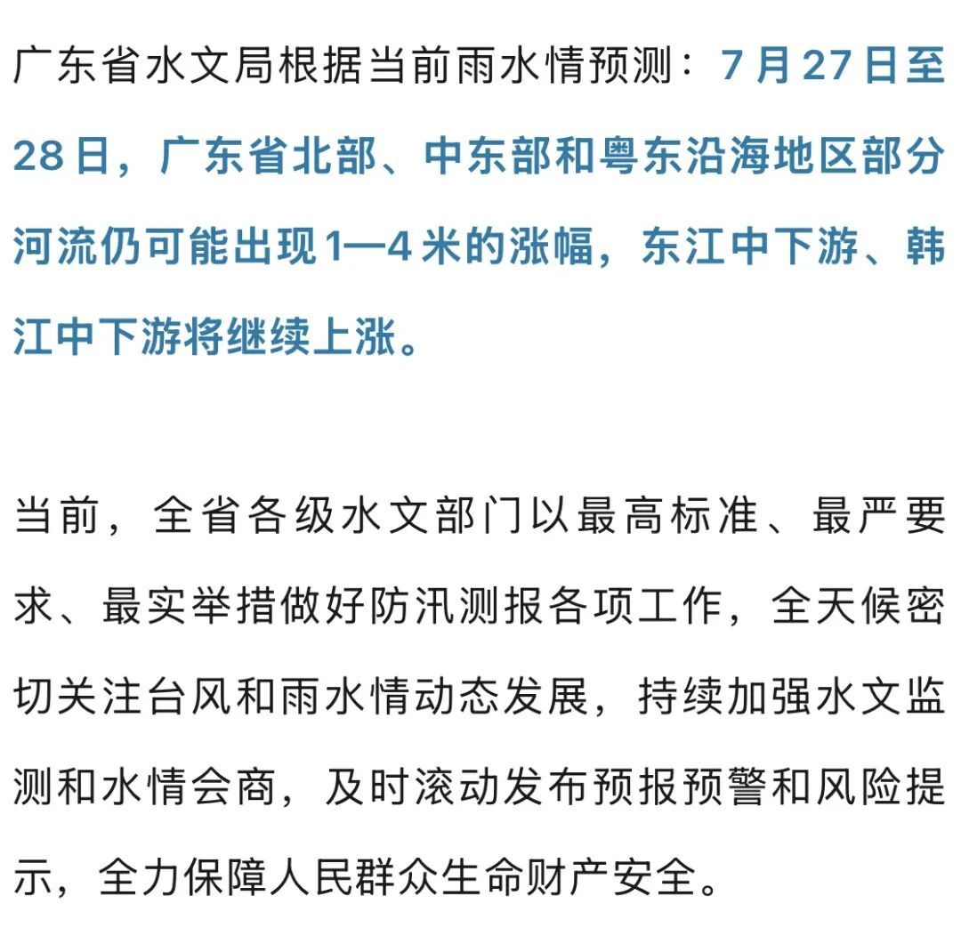台风“红霞”余威仍在,广东部分河流仍可能出现1—4米的涨幅 台风“红霞”余威仍在,广东部分河流仍可能出现1—4米的涨幅