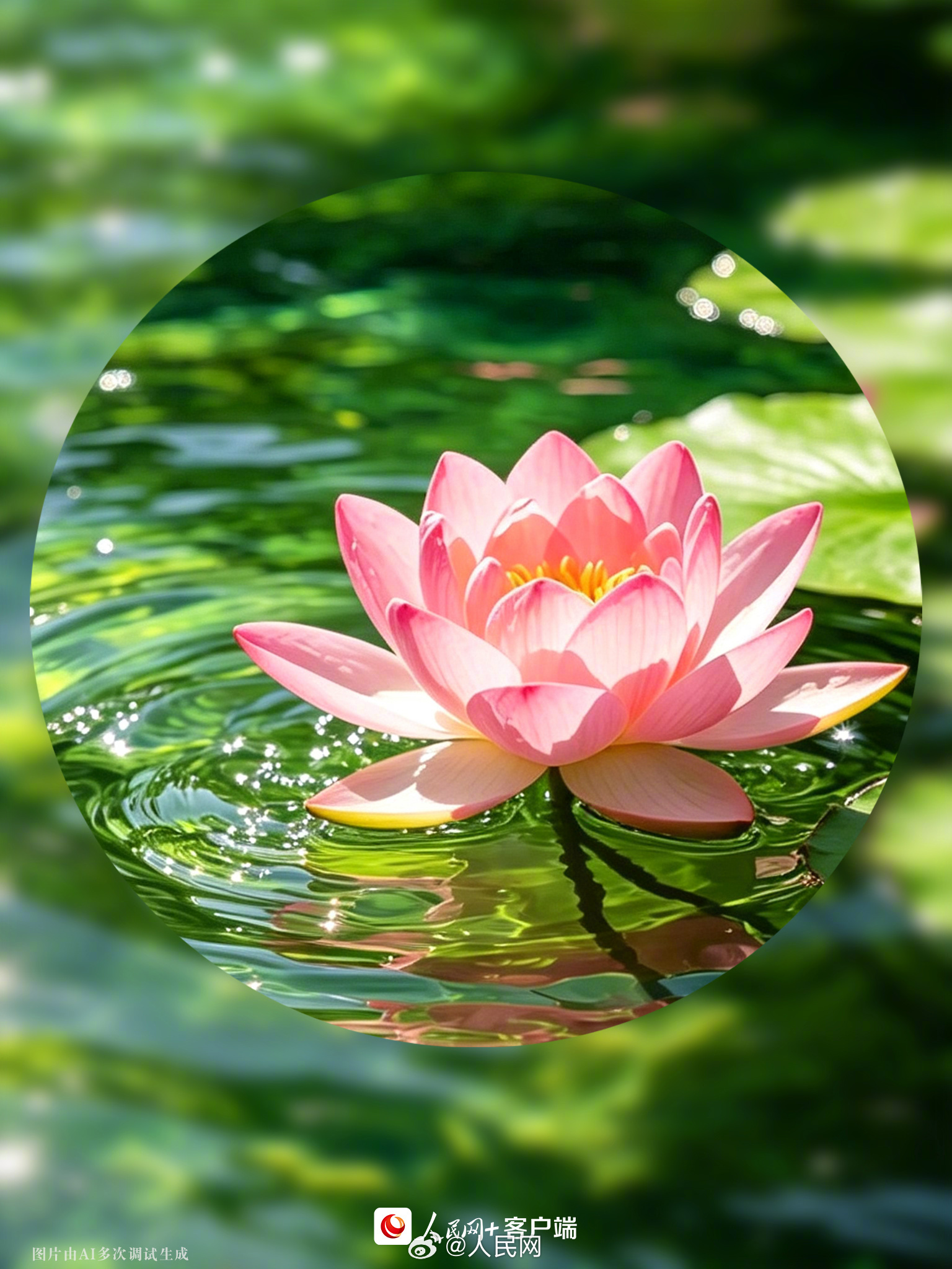 收藏！夏日专属好运莲花头像
