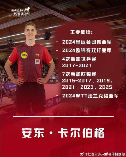 杜塞尔多夫俱乐部发文为新赛季预热 樊振东领衔杜塞兄弟团即将出发