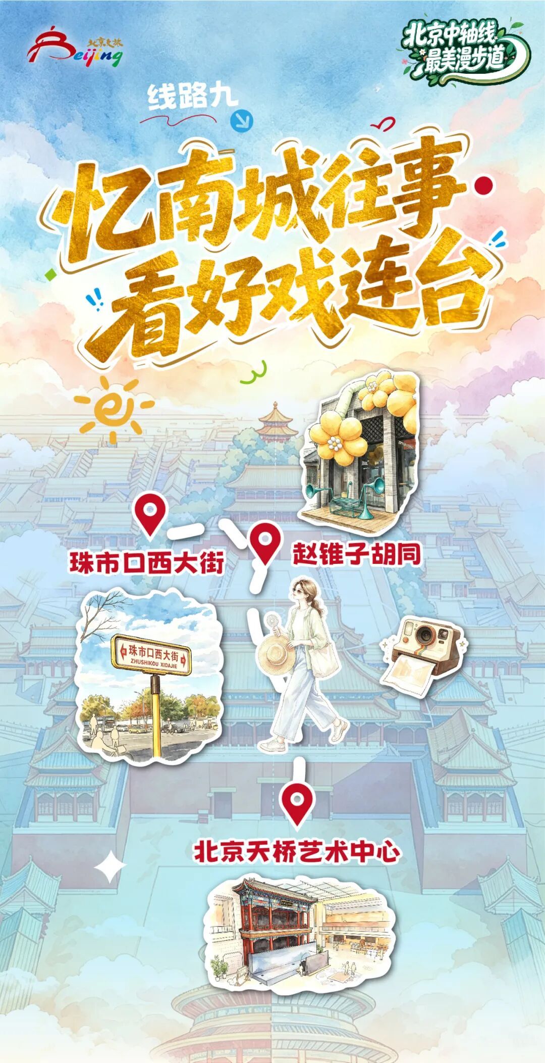 一轴贯古今，漫步读京城 10条“北京中轴线最美漫步道”主题线路