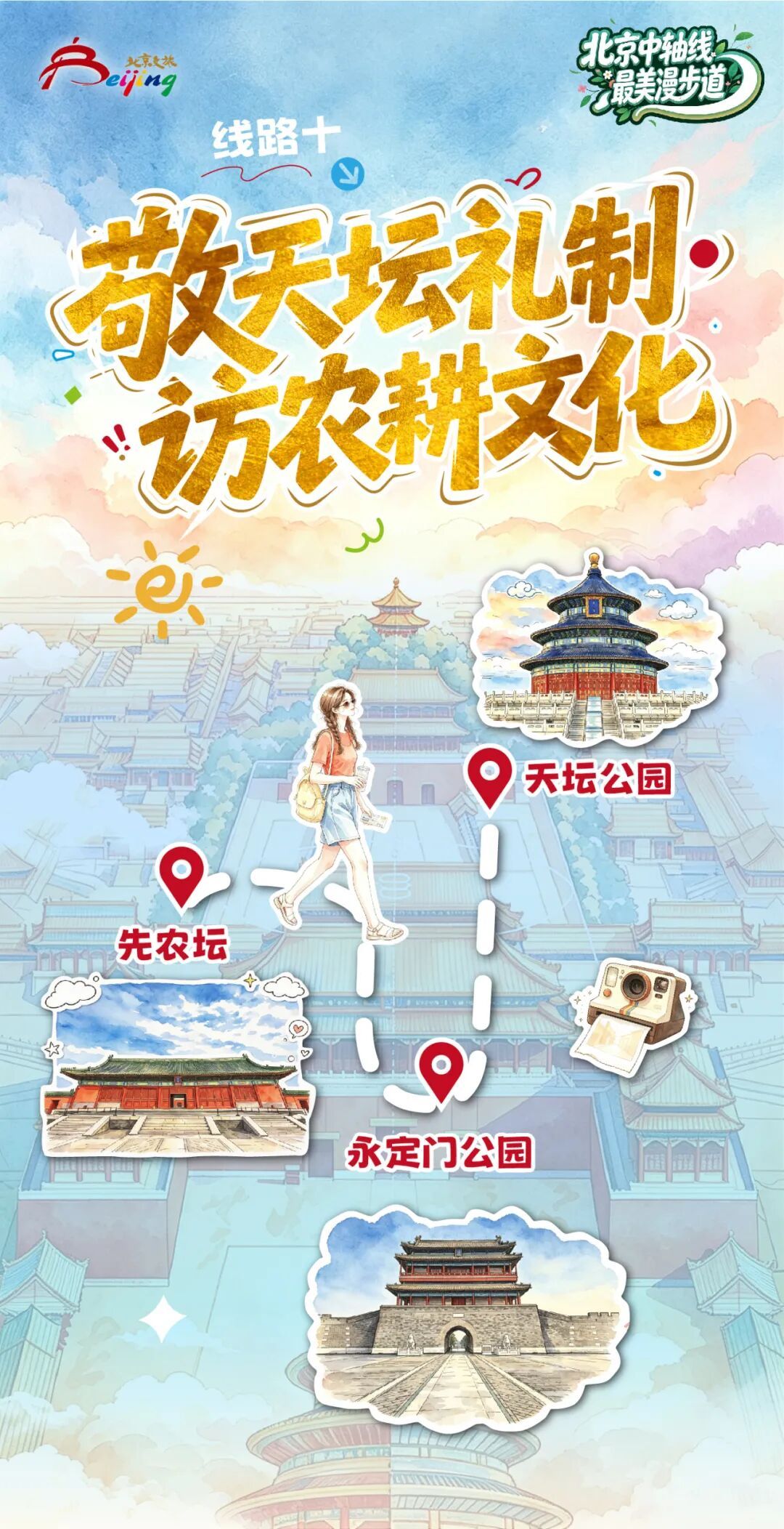 一轴贯古今，漫步读京城 10条“北京中轴线最美漫步道”主题线路