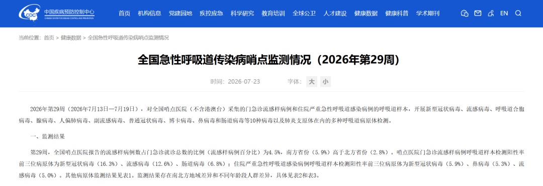 新冠疫情升至中流行水平，中疾控提醒