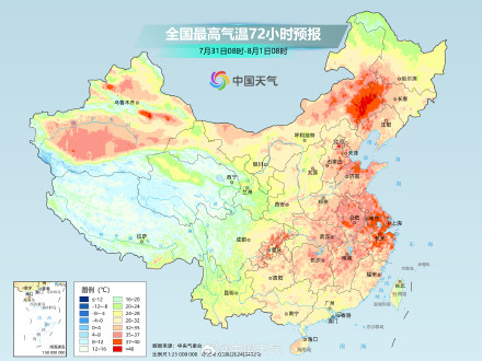 中东部大范围桑拿天持续 东北等地热到同期少见