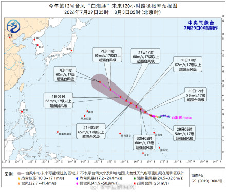 白海豚增强为超强台风