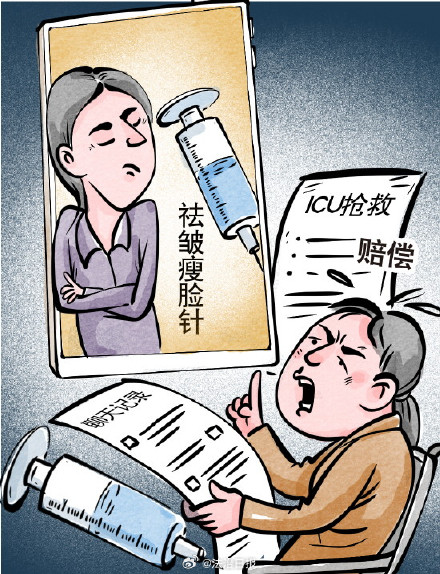 女子注射祛皱瘦脸针中毒 被送ICU
