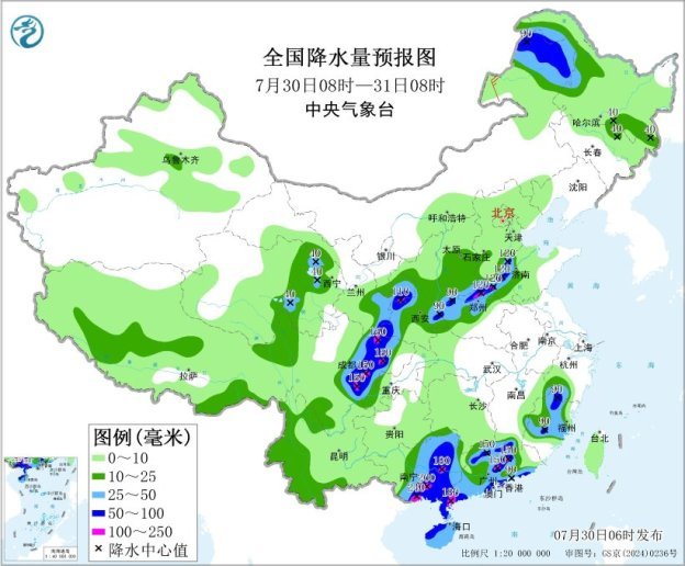 雨水兵分三路 四川盆地至黄淮及华南内蒙古等地有较强降水 雨水兵分三路 四川盆地至黄淮及华南内蒙古等地有较强降水