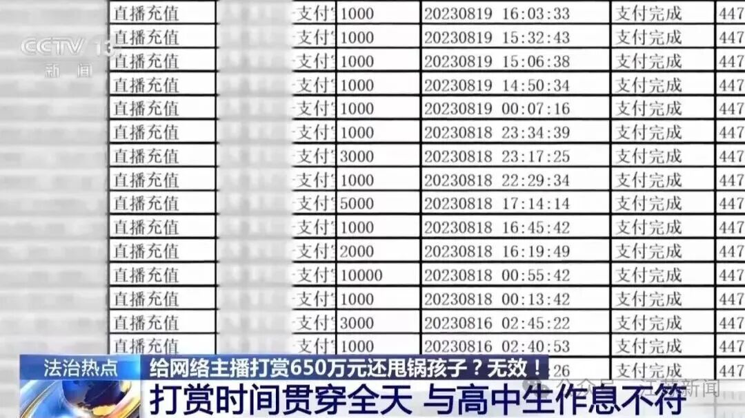 一家三口打赏主播650万！还"甩锅"给孩子要求平台退款，法院判了