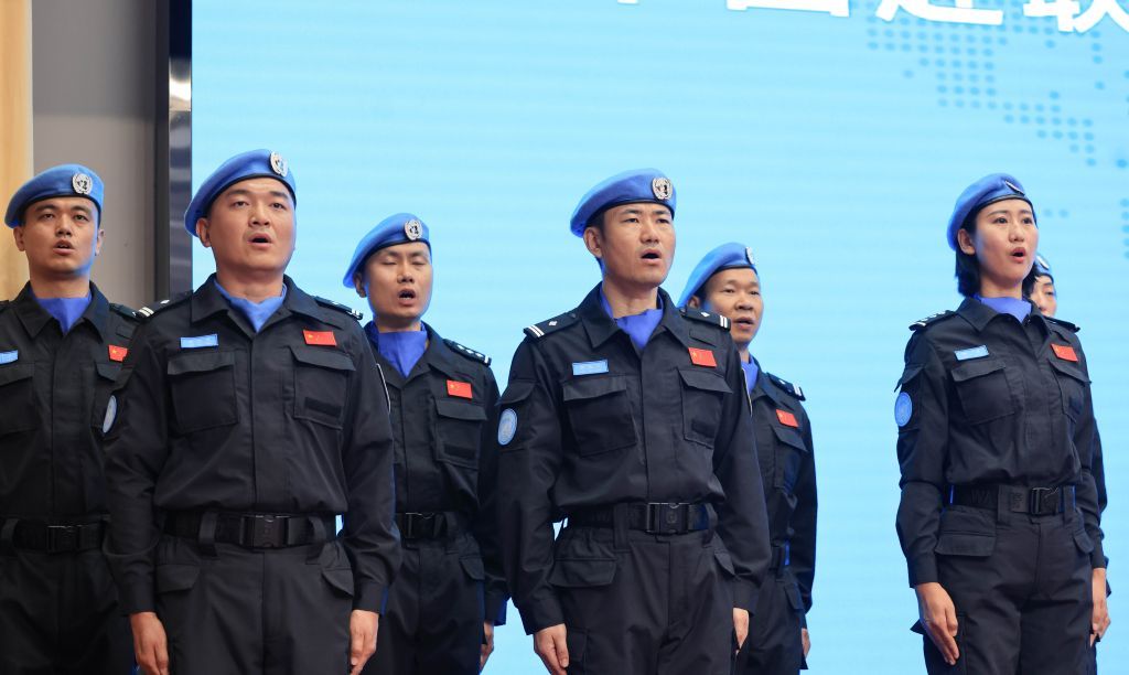 中国赴联合国两任务区维和警队出征仪式举行 中国赴联合国两任务区维和警队出征仪式举行