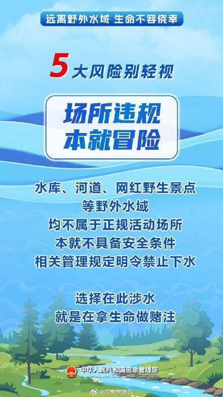 野外水域的隐藏风险有多大? 别拿生命去试探