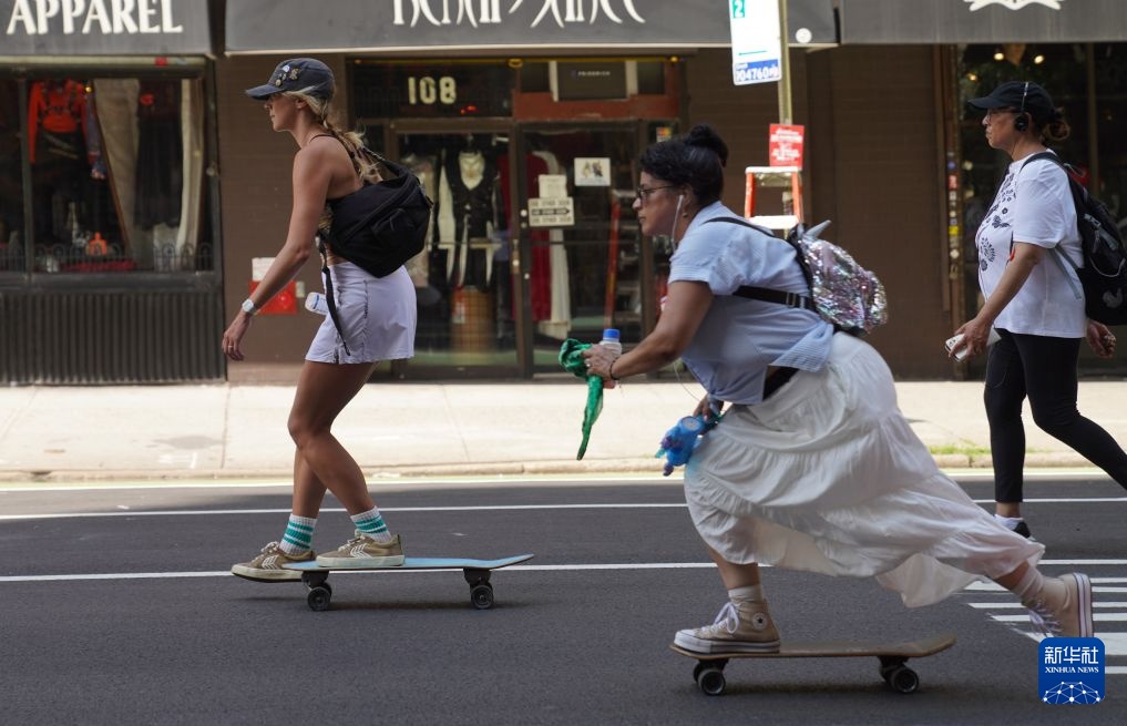 美国纽约举办“夏日街道”活动 美国纽约举办“夏日街道”活动