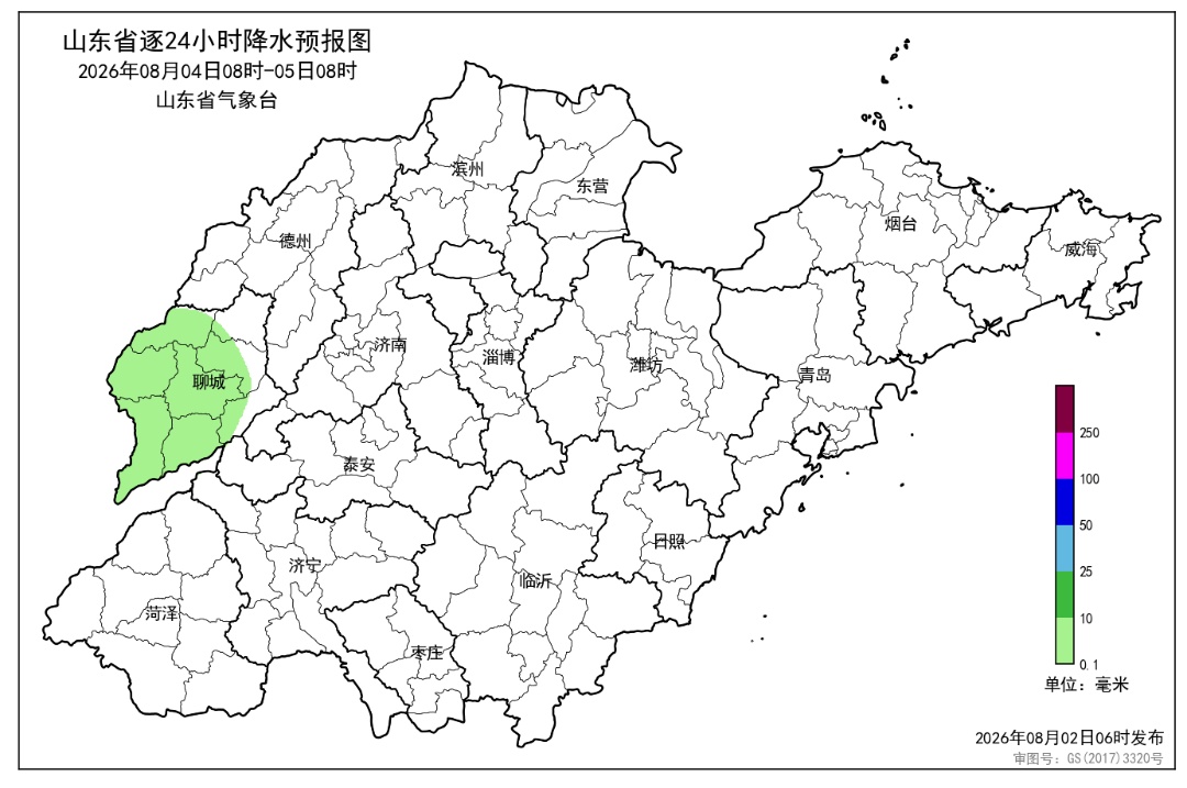 8月2日至5日，山东省仍将有持续性高温天气
