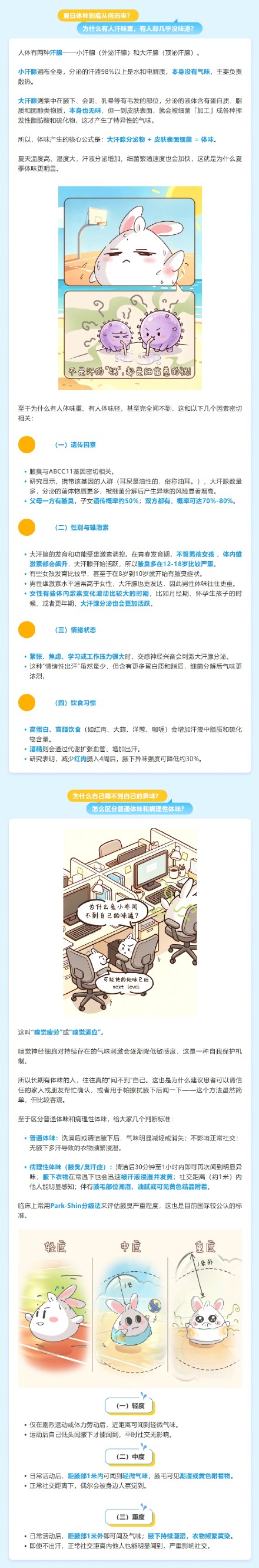 夏天出汗,为什么会有味? 夏天出汗,为什么会有味?