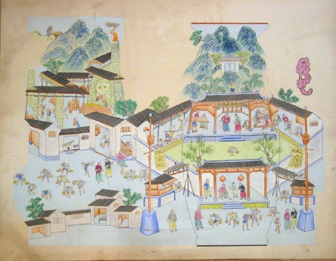 看！故宫藏品里画了景德镇