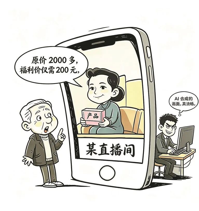 诈骗新套路!你在直播间里看到的带货场面,可能是AI合成的 诈骗新套路!你在直播间里看到的带货场面,可能是AI合成的