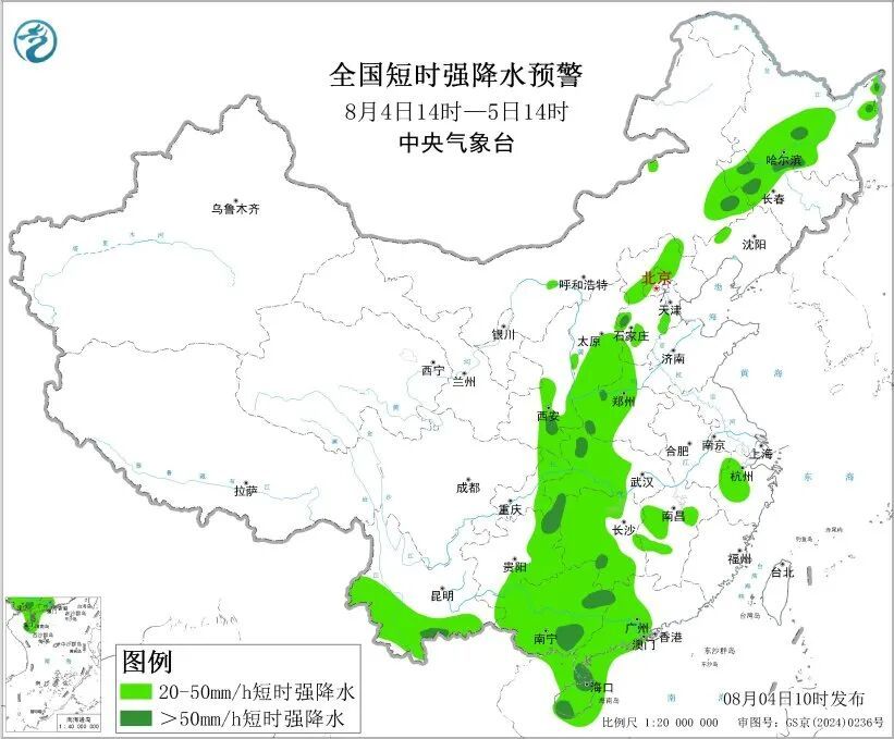 陕西省发布暴雨橙色预警！8月陕西还有4次高温