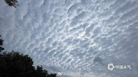 北京天空现鱼鳞云景观 北京天空现鱼鳞云景观