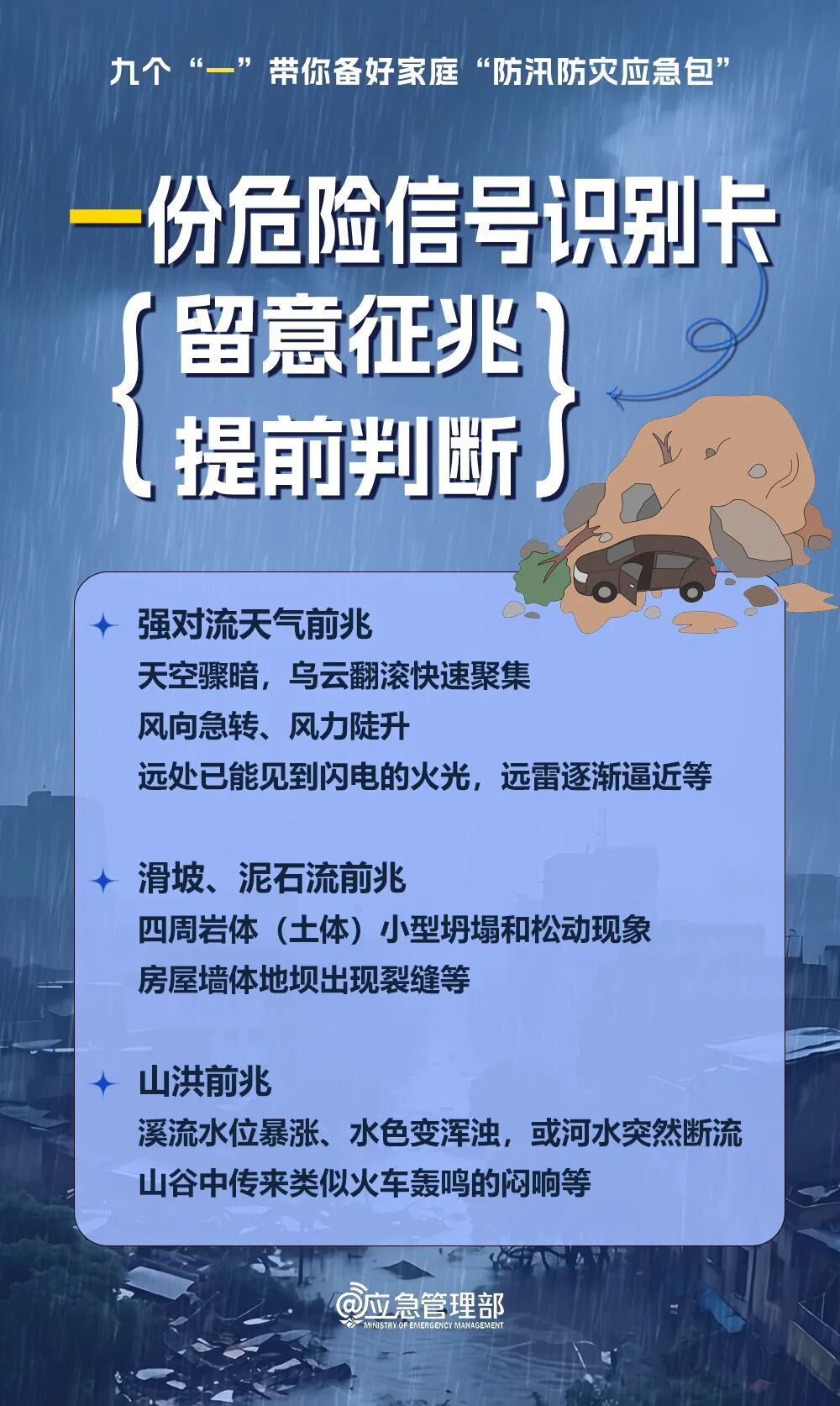 家庭防汛防灾,牢记九个“一” 家庭防汛防灾,牢记九个“一”