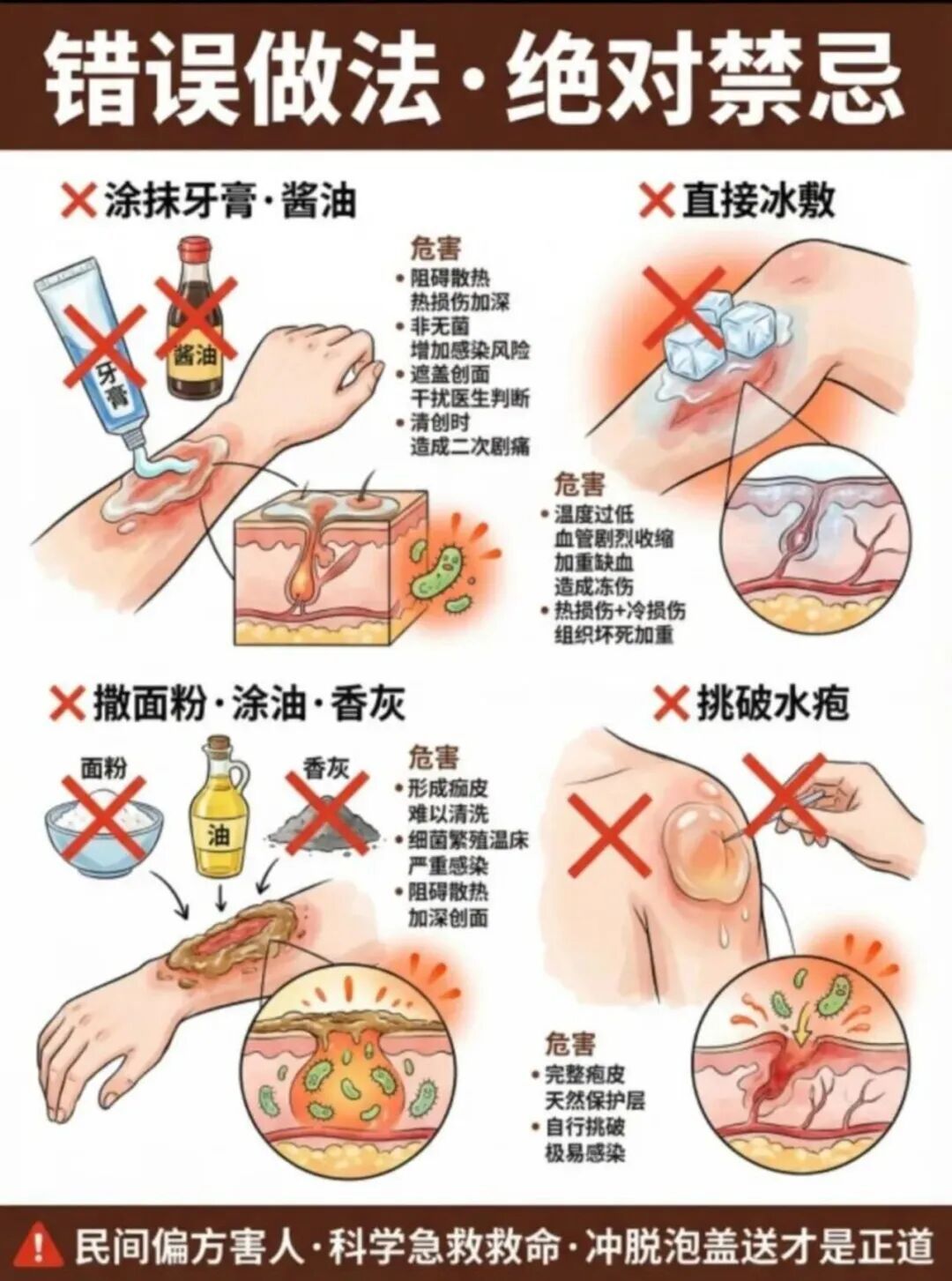 冲了20年冷水，你今天告诉我这是错的？烫伤急救，我们都被骗了