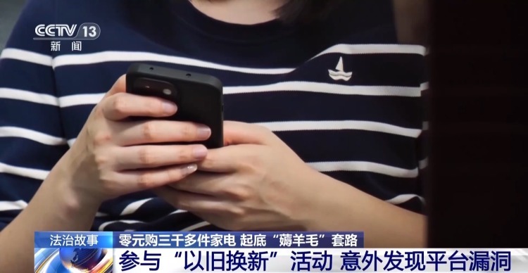 “以旧换新”变“零元购” 女子利用平台漏洞“薅”走3000多件家电 “以旧换新”变“零元购” 女子利用平台漏洞“薅”走3000多件家电