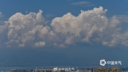 北京今日天空有个“显眼包” 浓积云强势抢镜
