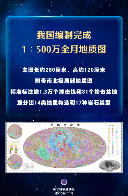 我国编制完成新版全月地质图