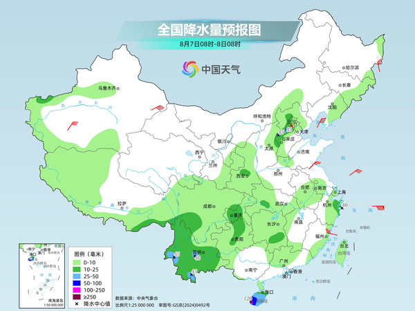 我国降雨强度进一步减弱 中东部大范围桑拿天持续局地可超38℃ 我国降雨强度进一步减弱 中东部大范围桑拿天持续局地可超38℃